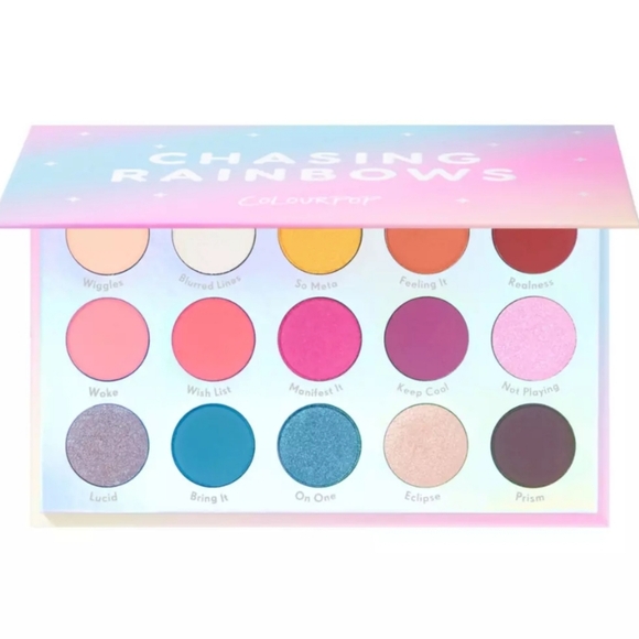 🆕️Colourpop - Chasing Rainbows 🌈 🌈 Eyeshadow Palette 🎨 15 colors ✨️ - Picture 2 of 16